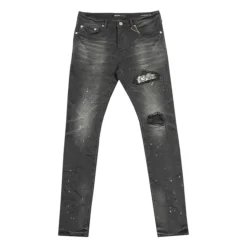 Bandana Patch Slim-Fit Jeans