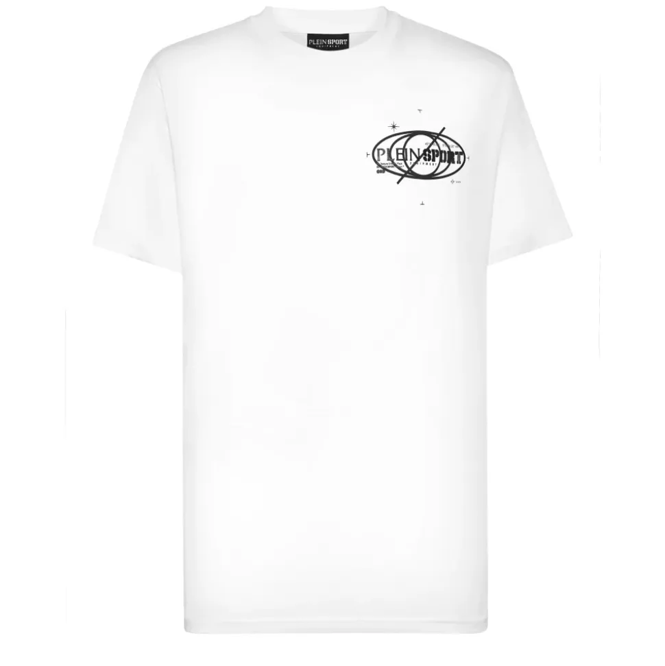 Bawełniana koszulka T-shirt z okrągłym dekoltem SS z logo