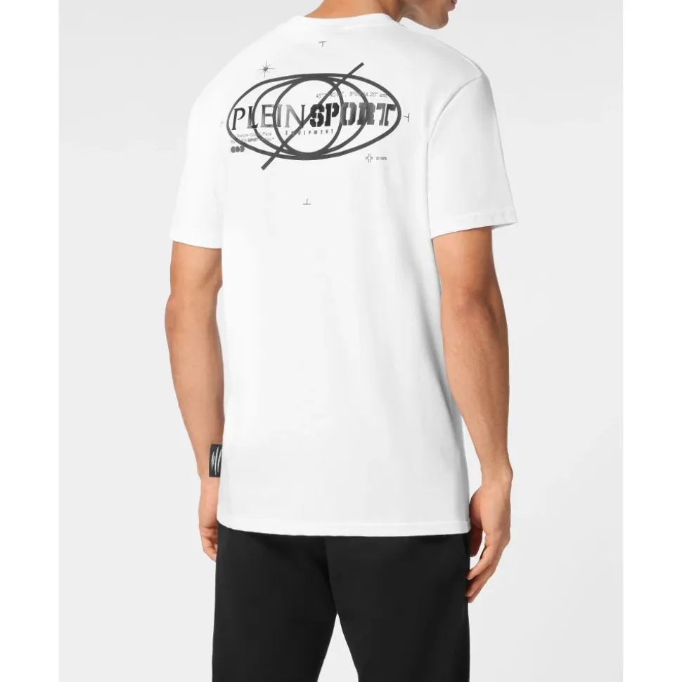 Bawełniana koszulka T-shirt z okrągłym dekoltem SS z logo