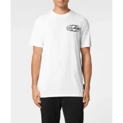 Bawełniana koszulka T-shirt z okrągłym dekoltem SS z logo