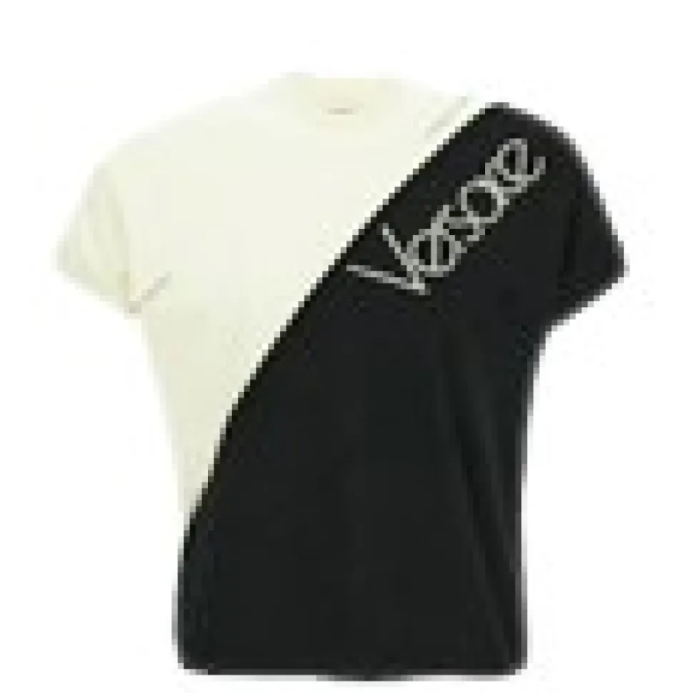 Bawełniany T-shirt Slim Fit z haftowanym logo