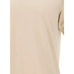 Bawełniany T-shirt z piki z okrągłym dekoltem