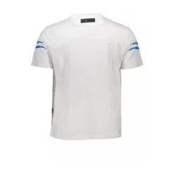 Biały Bawełniany T-shirt Męski