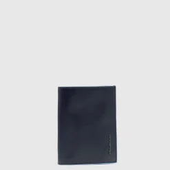 Blue Square Pionowy Portfel Trifold