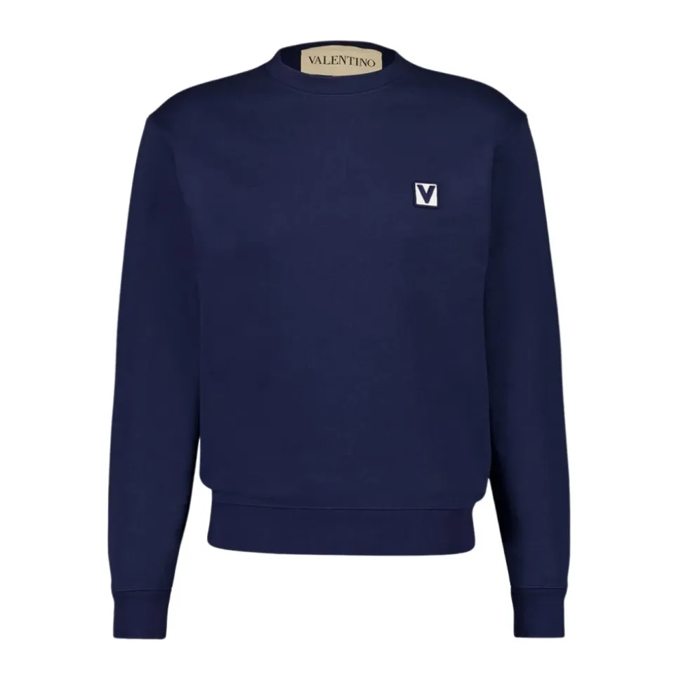 Bluza bawełniana z naszywką Chez Valentino