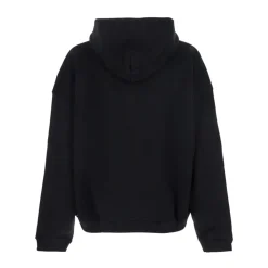 Bluza z haftowanym logo na kapturze i obniżonymi ramionami
