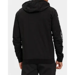 Bluza z kapturem i zamkiem błyskawicznym Logo Series z bawełny