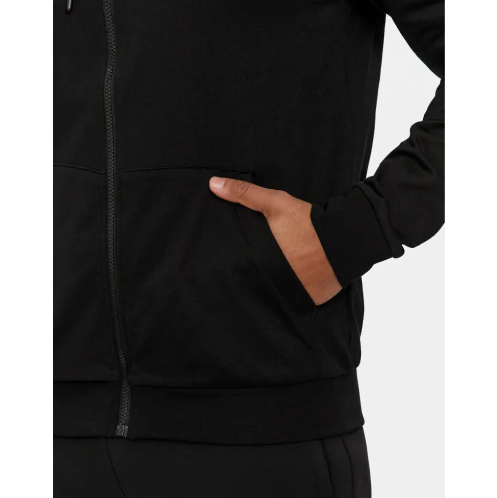 Bluza z kapturem i zamkiem błyskawicznym Logo Series z bawełny