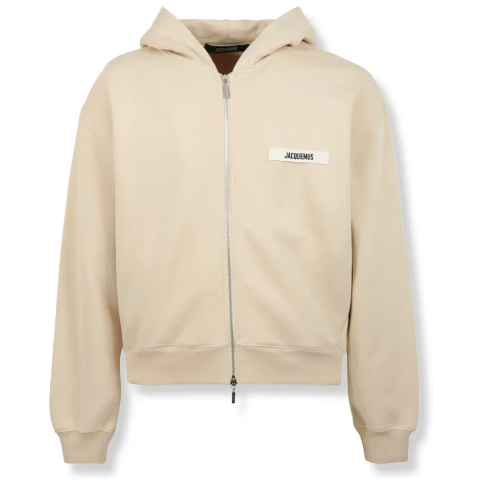 Bluza z kapturem zapinana na zamek Gros Grain
