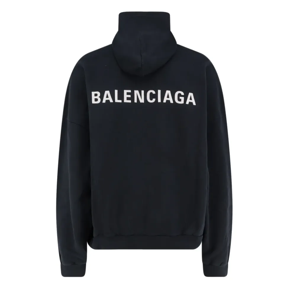 Bluza z kapturem z haftowanym logo