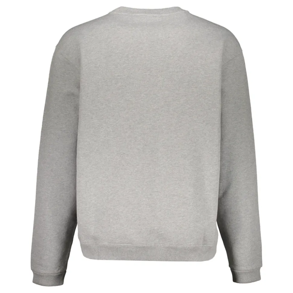 Bluza z okrągłym dekoltem i naszywką z logo