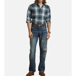 Brushed Oxford Checked Shirt