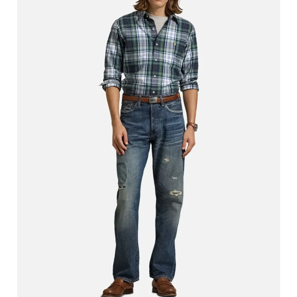 Brushed Oxford Checked Shirt