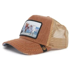 Brązowa Czapka Trucker z Krową