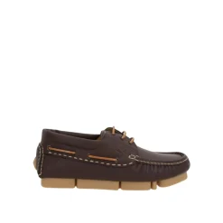 Brązowe Skórzane Buty Brogue