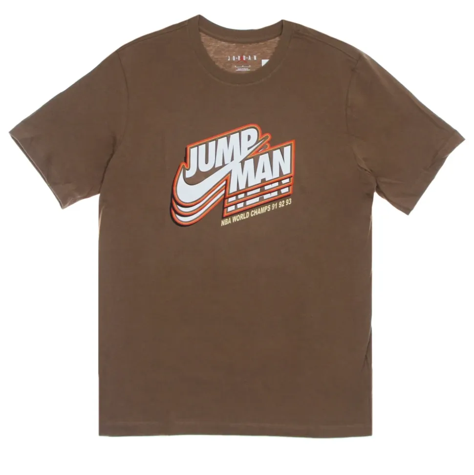 Brązowy T-shirt Archaeo z logo Jumpman
