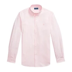 Camicia in popeline elasticizzato a righe slim fit