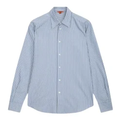 Camicia regular a righe in popeline