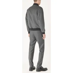 Cashmere Grey Bomber Jacket