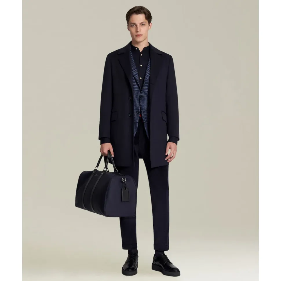 Cashmere Outdoor Jacket Blue Weave