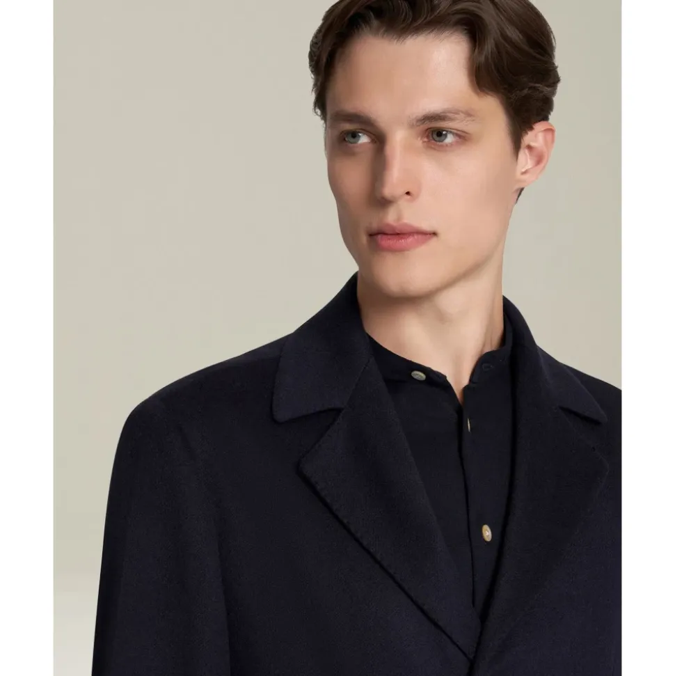 Cashmere Outdoor Jacket Blue Weave