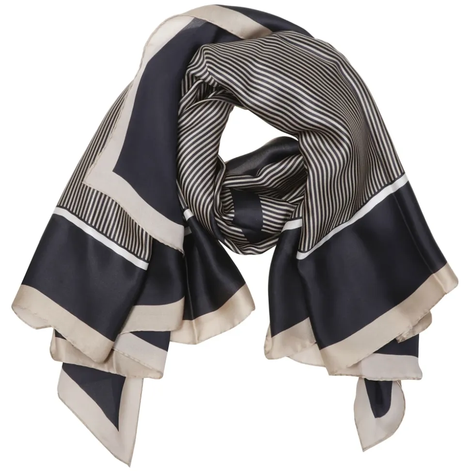 Cassandre Striped Silk Stole