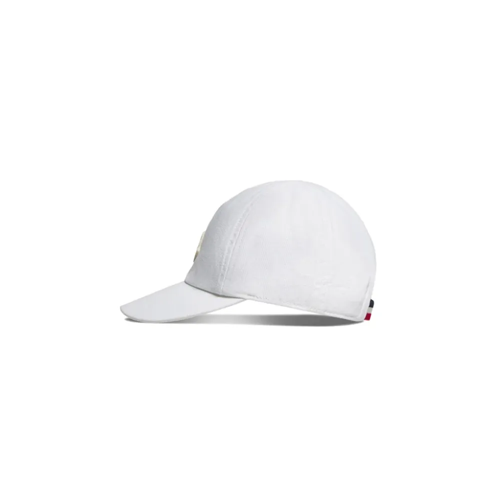 Czapka z daszkiem z gabardyny z naszywką z logo