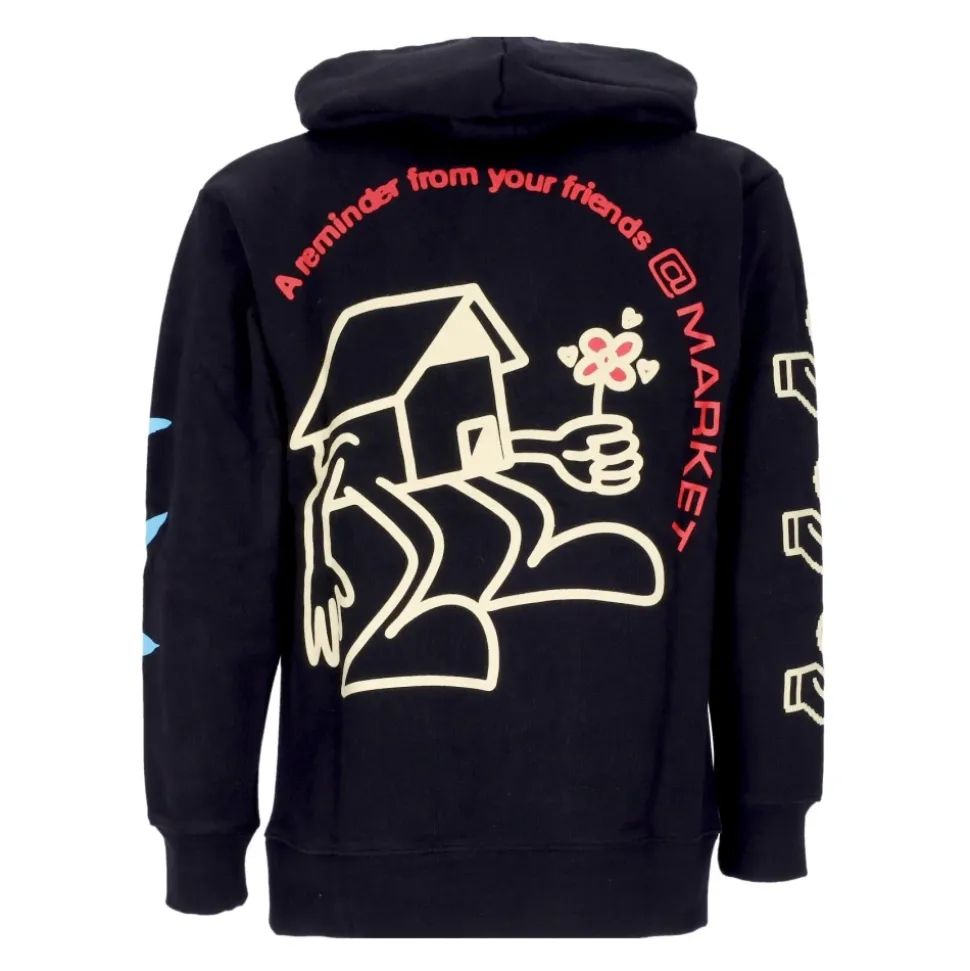 Czarna bluza z nadrukiem Peace and Power