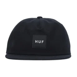 Czarna Czapka z Daszkiem Flat Snapback