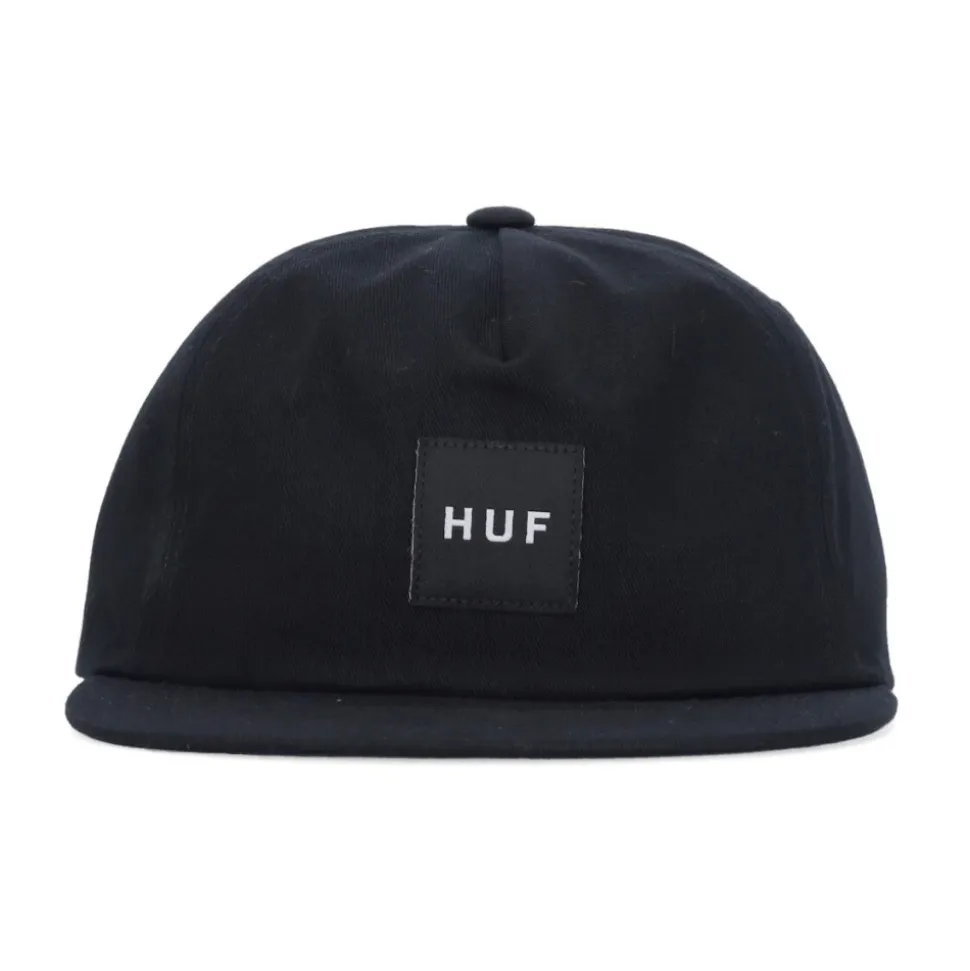Czarna Czapka z Daszkiem Flat Snapback