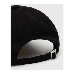 Czarna Czapka ze Sloganem Stylowy Dodatek Streetwear
