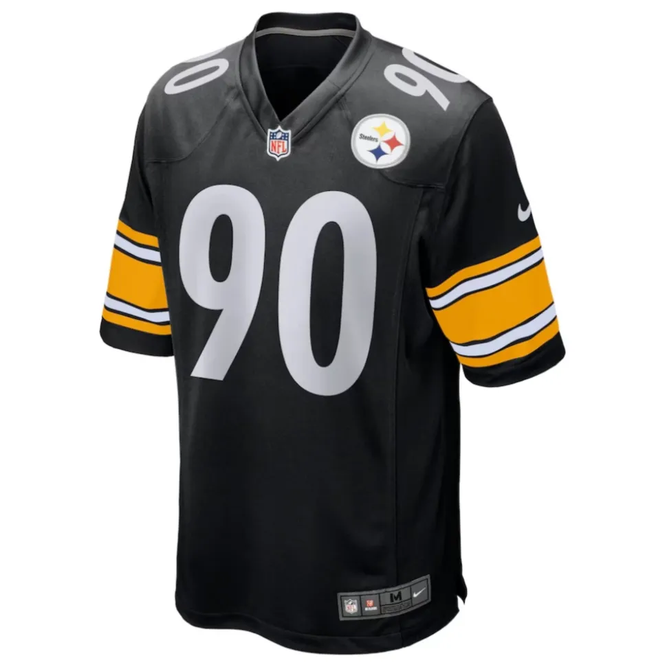 Czarna Koszulka Steelers TJ Watt NFL Jersey