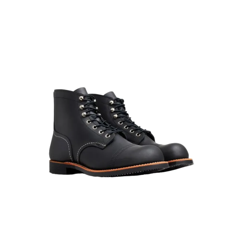 Czarne Buty Iron Ranger z Uprzążą