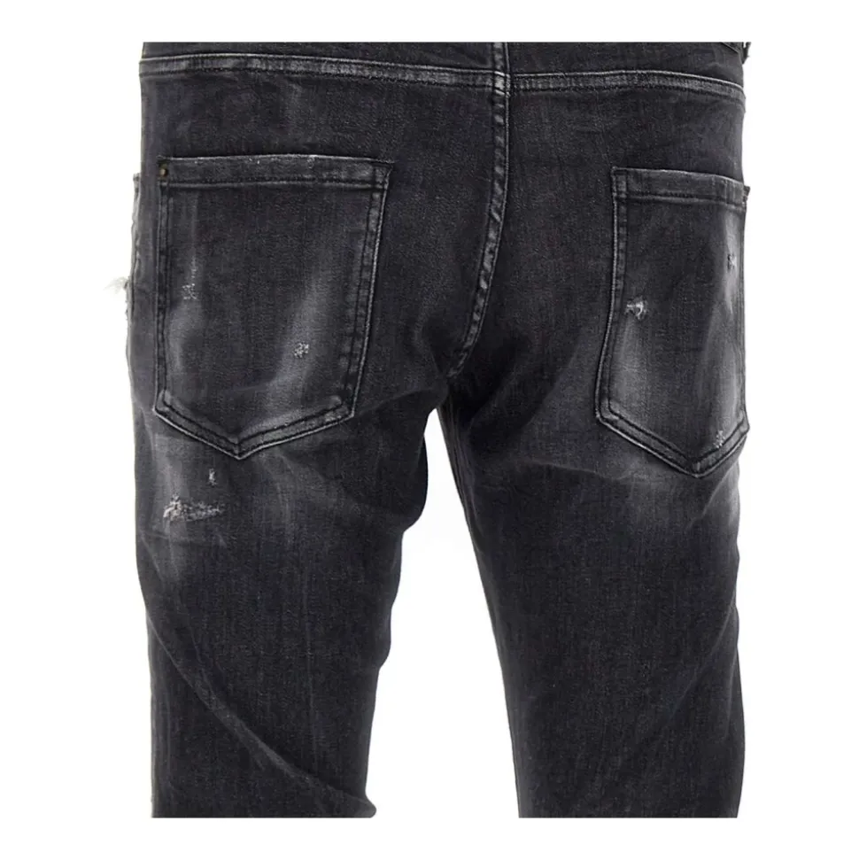 Czarne Jeansy od Dsquared2