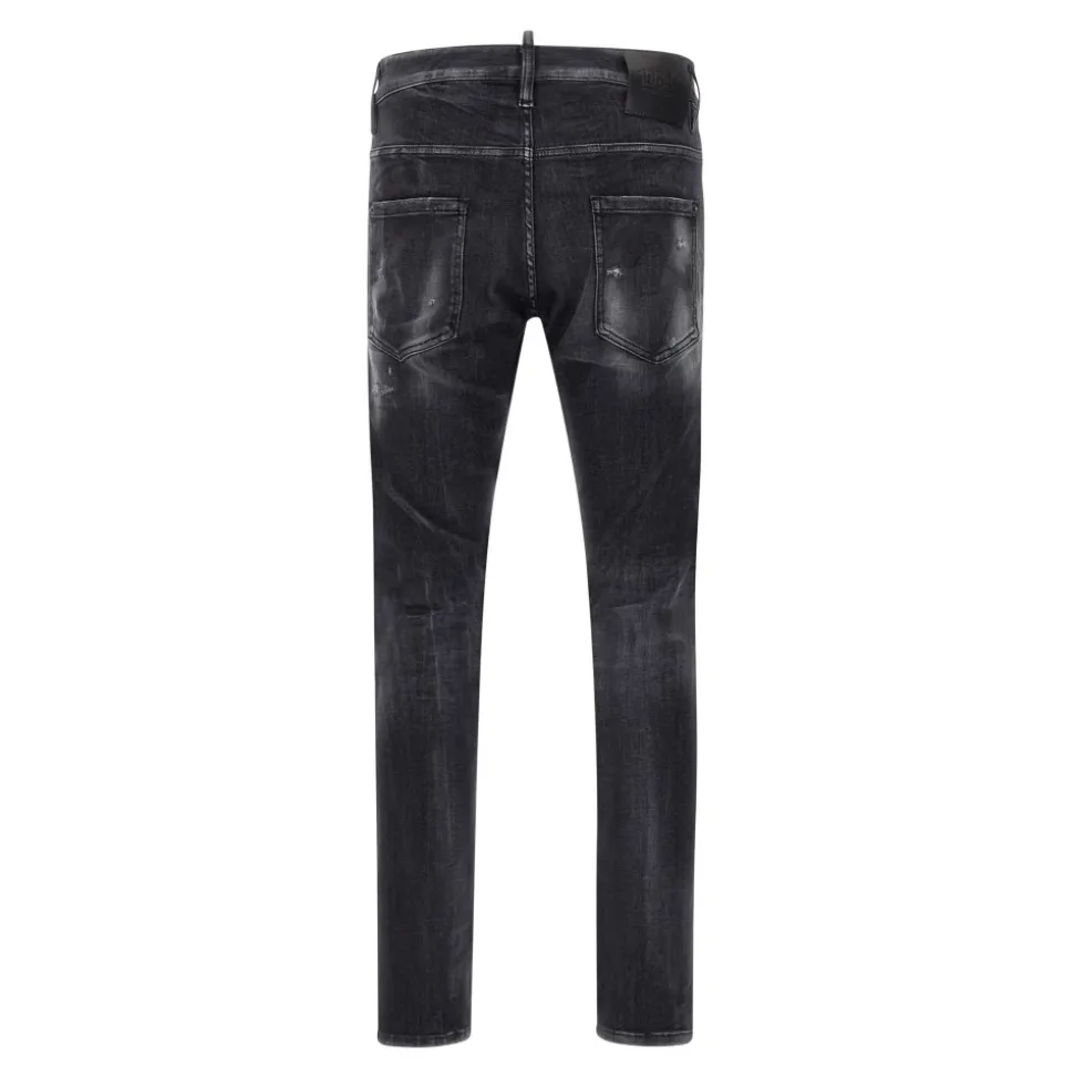 Czarne Jeansy od Dsquared2
