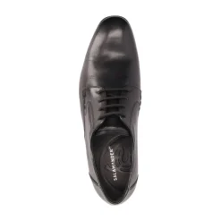 Czarne Klasyczne Buty Biznesowe