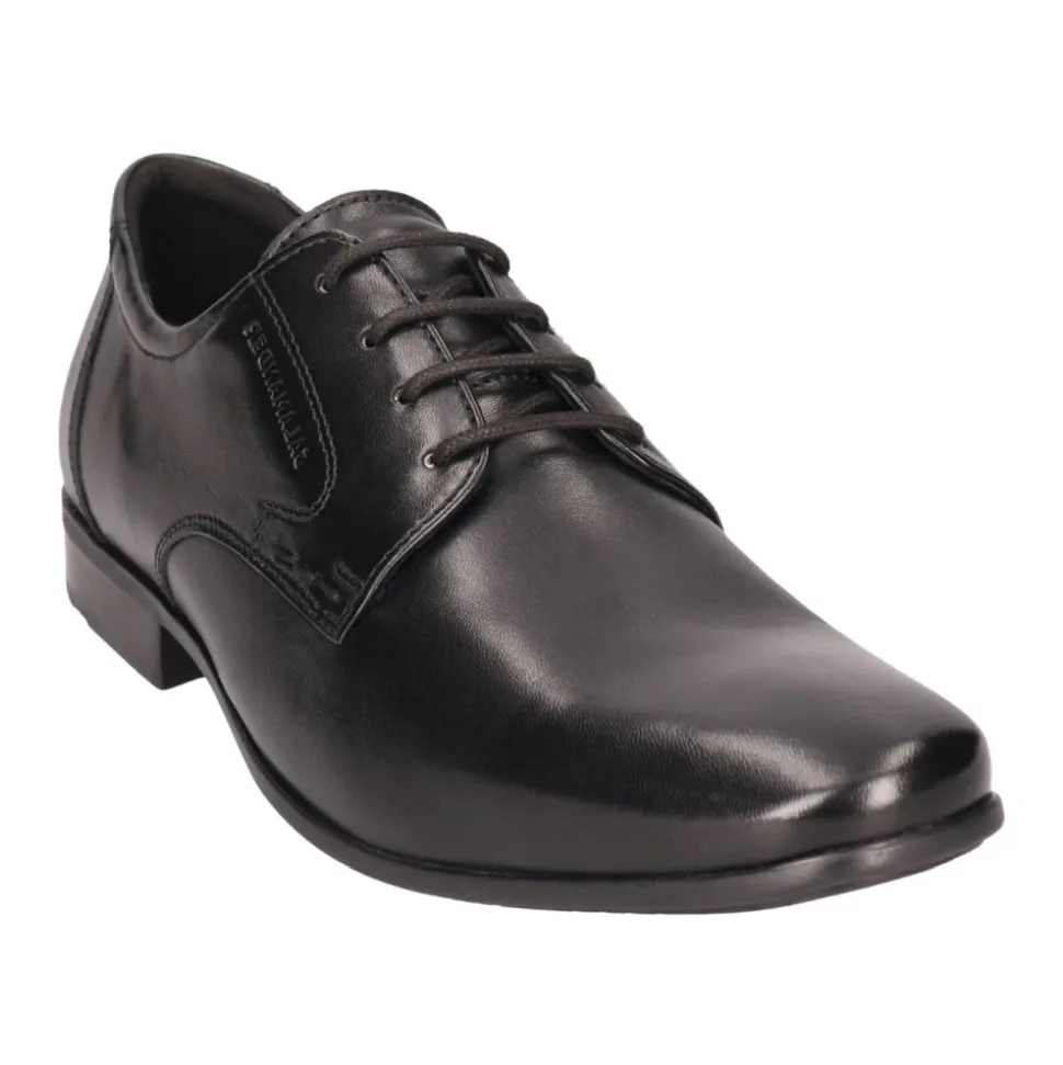 Czarne Klasyczne Buty Biznesowe