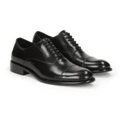 Czarne męskie buty oxford