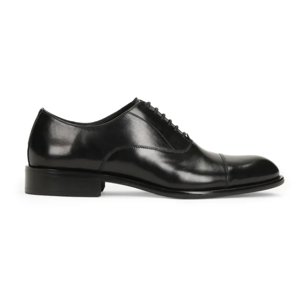 Czarne męskie buty oxford