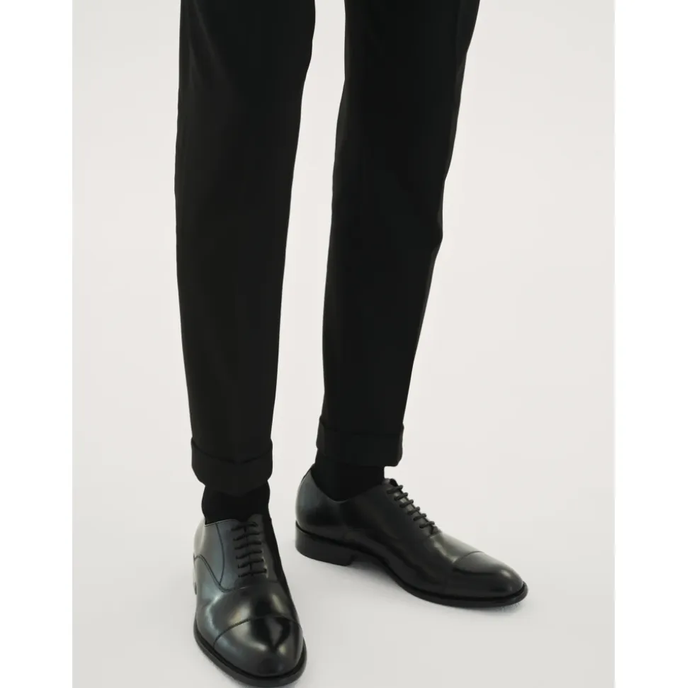 Czarne męskie buty oxford