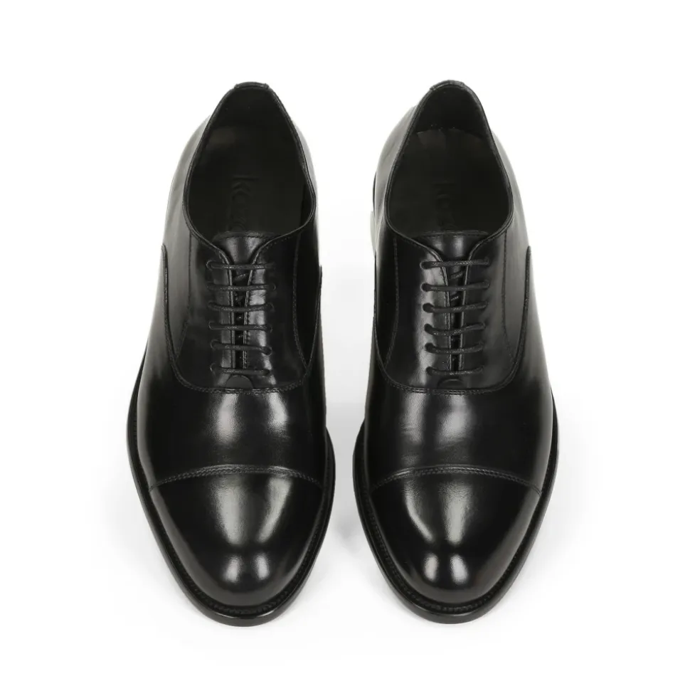 Czarne męskie buty oxford