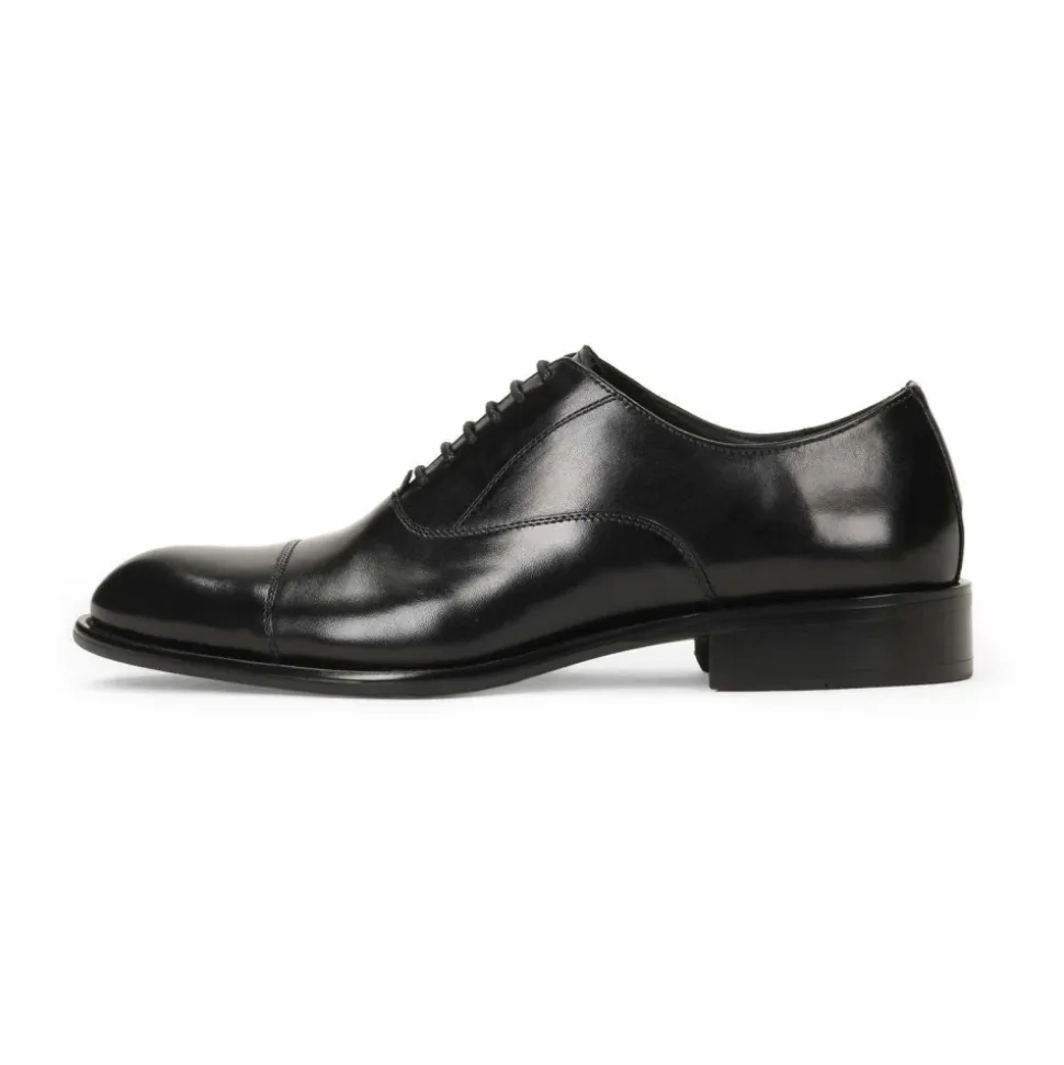 Czarne męskie buty oxford