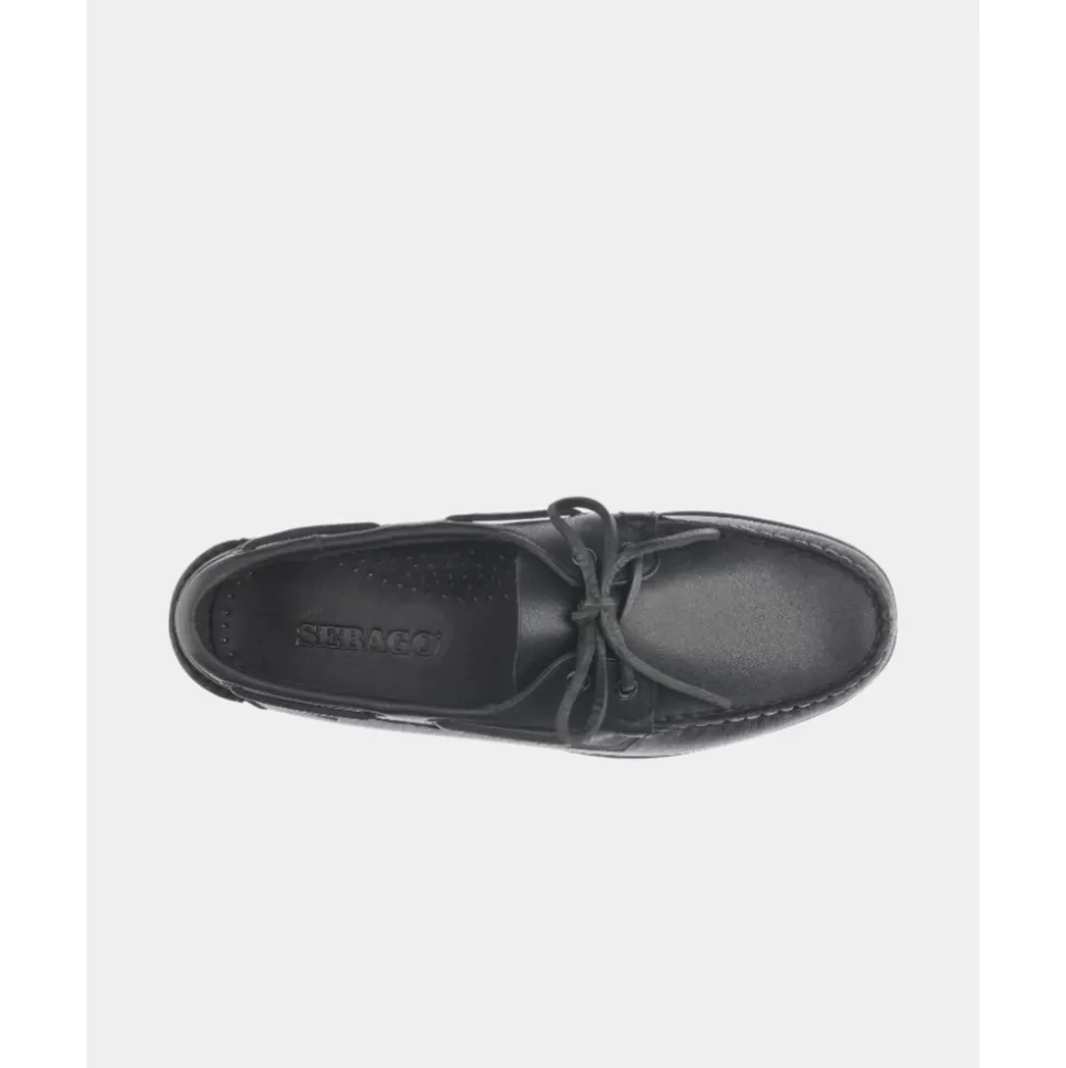 Czarne Nautico Docksides Portland Buty