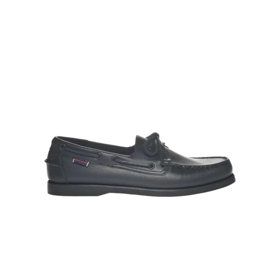 Czarne Nautico Docksides Portland Buty