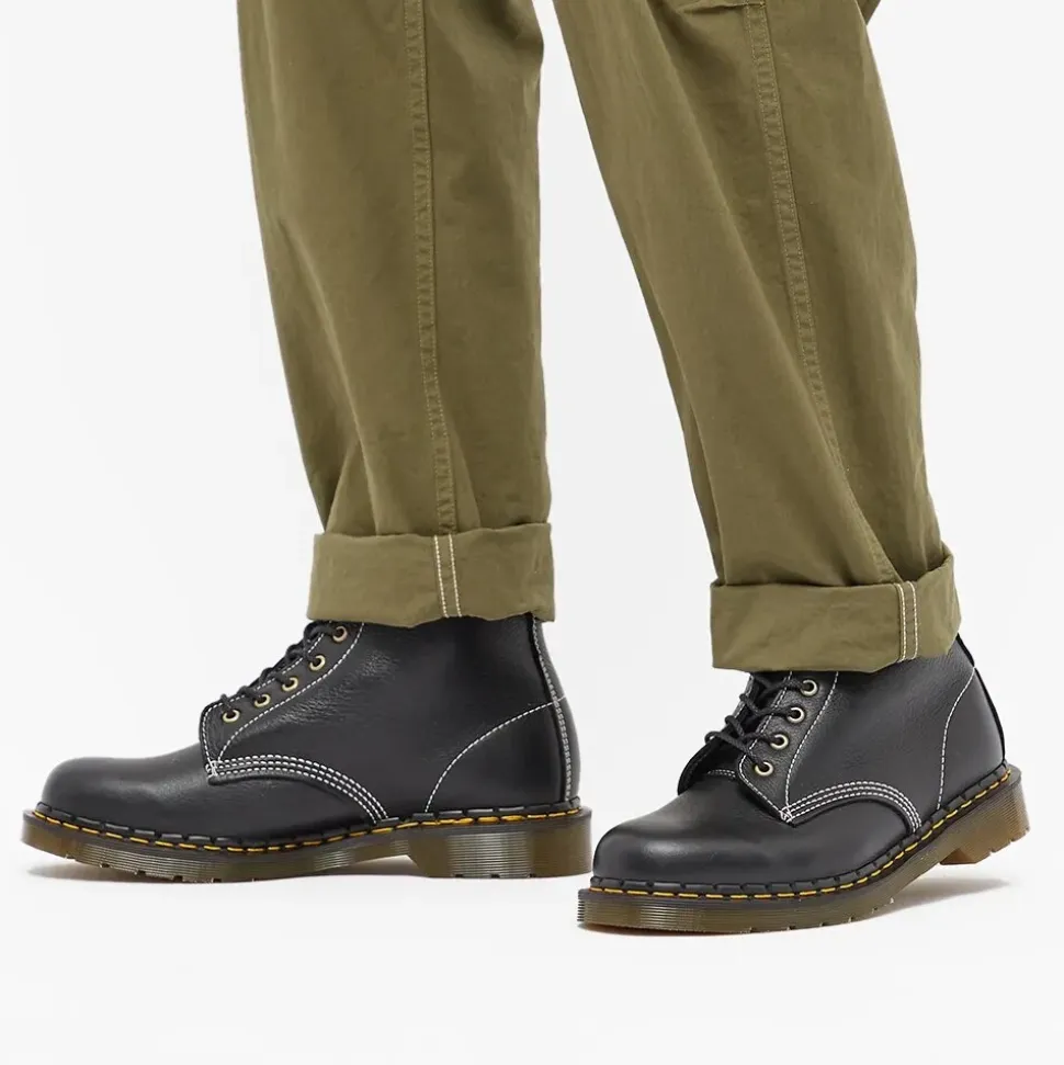 Czarne skórzane buty Made In England
