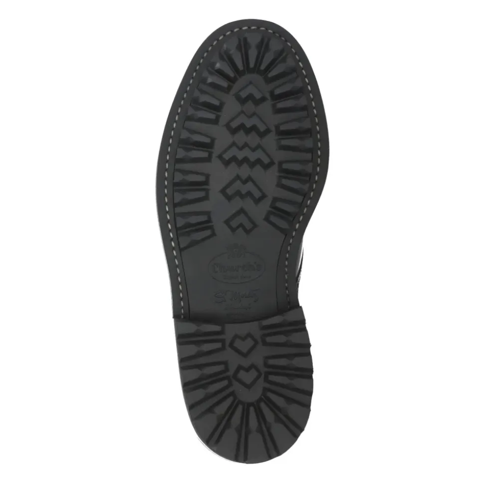 Czarne Skórzane Buty na Płaskim Obcasie