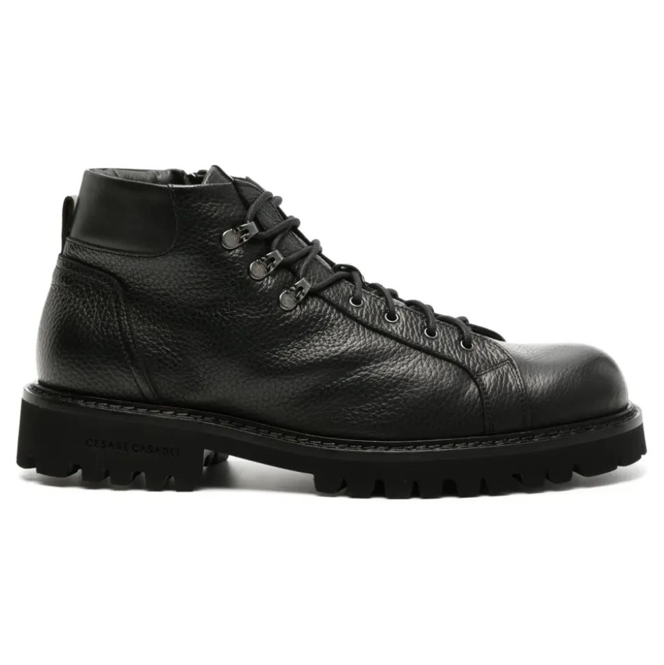 Czarne skórzane buty sportowe casual sneakers