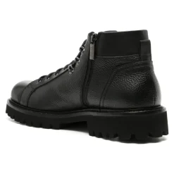 Czarne skórzane buty sportowe casual sneakers