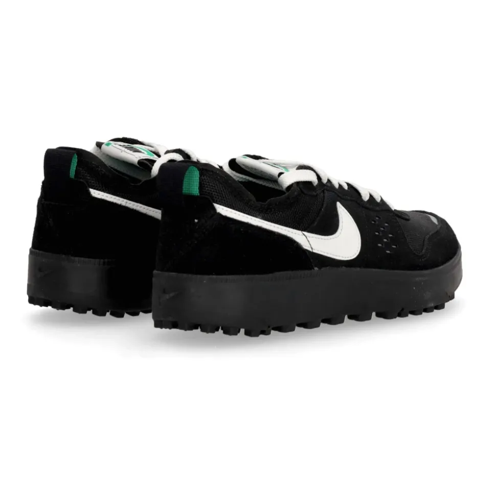 Czarne sneakersy City z zielonymi akcentami