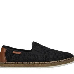 Czarne Sznurowane Espadryle z Tkaniny